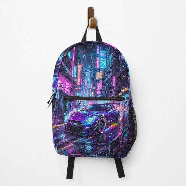 Item preview, Twin Turbo V6 JDM Widebody Cyberpunk City Street Art designed and sold by RevUpDesign.