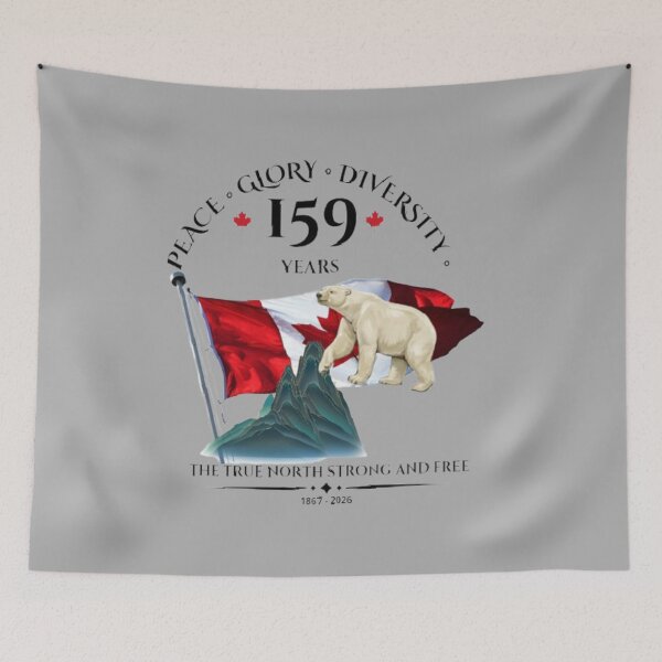 Item preview, Canada 159 Years The True North Strong and Free Polar Bear Heritage designed and sold by Tama-sirth.