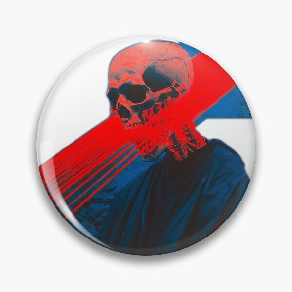 Item preview, Cyberpunk Gothic Skull Abstract Red Stripe designed and sold by Nachomente Shop.