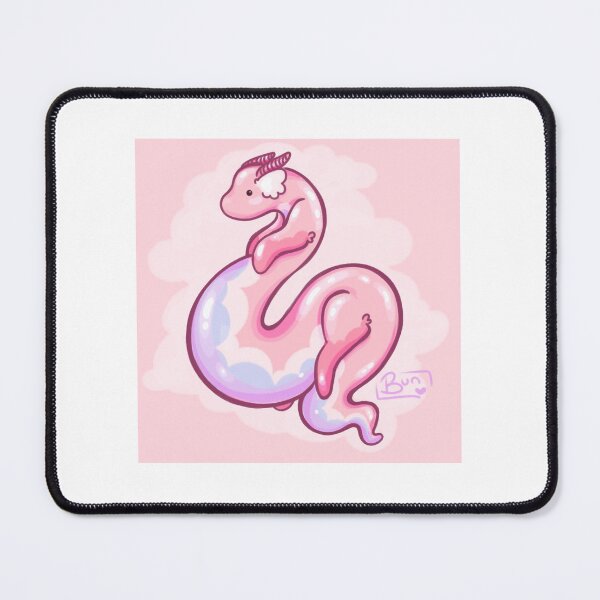 Item preview, Pastel Pink Cloud Serpent Dragon - Cute Kawaii Fantasy Creature designed and sold by Tae-Bunny.