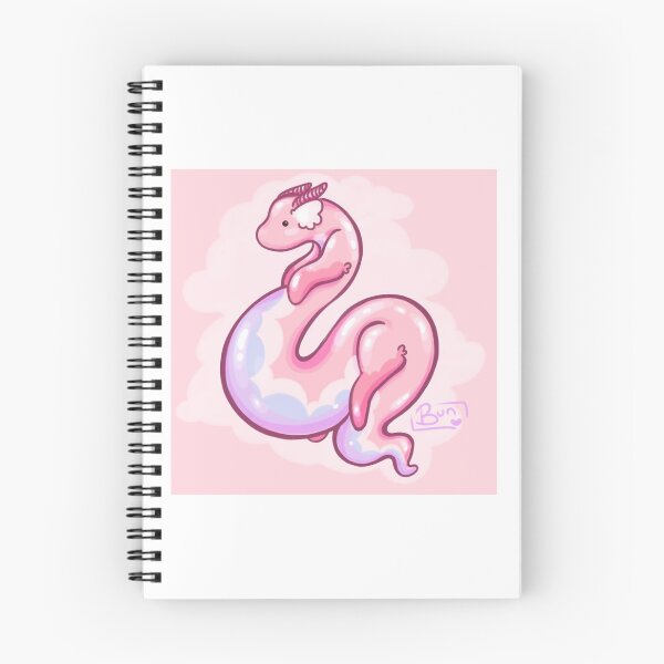 Item preview, Pastel Pink Cloud Serpent Dragon - Cute Kawaii Fantasy Creature designed and sold by Tae-Bunny.