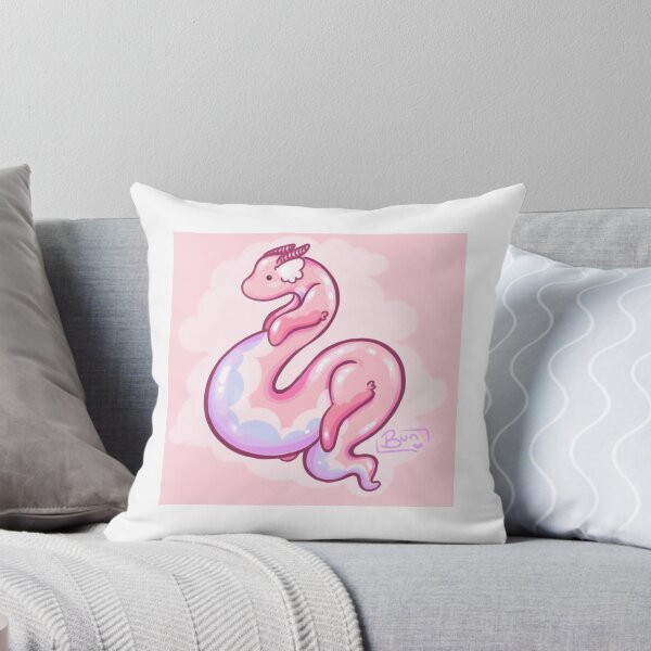 Item preview, Pastel Pink Cloud Serpent Dragon - Cute Kawaii Fantasy Creature designed and sold by Tae-Bunny.