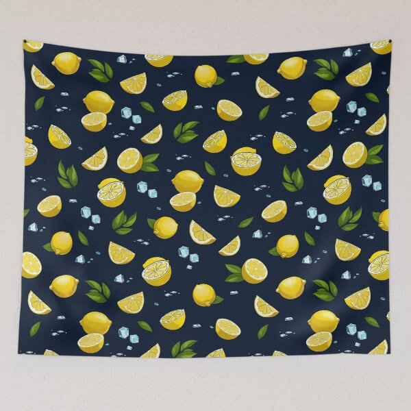 Item preview, Lemon Illustration Pattern | Fruit Art designed and sold by UnhingedBird.