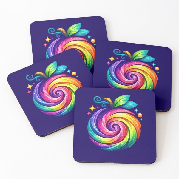 Item preview, Stylized and colorful fruit with a swirl designed and sold by Moonshroomarts.