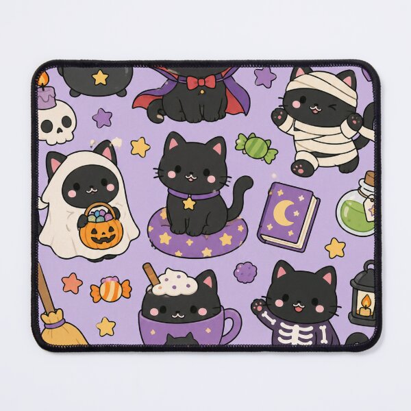Item preview, Cute Halloween Cat Pattern designed and sold by Soft Berry Studio.