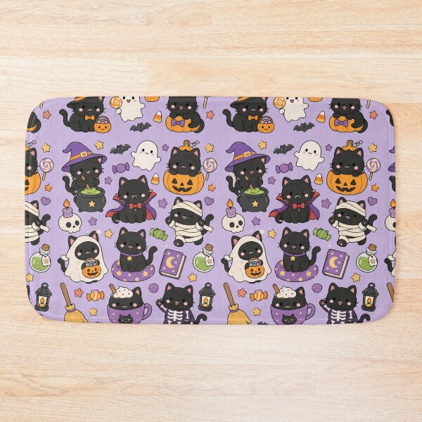 Item preview, Cute Halloween Cat Pattern designed and sold by Soft Berry Studio.