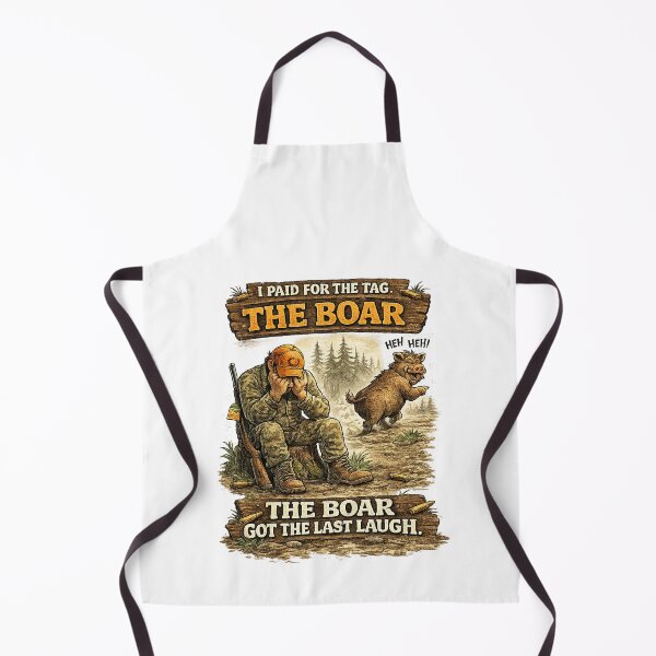 Item preview, The Boar Got The Last Laugh - Funny Hunting Design designed and sold by C6S5M.