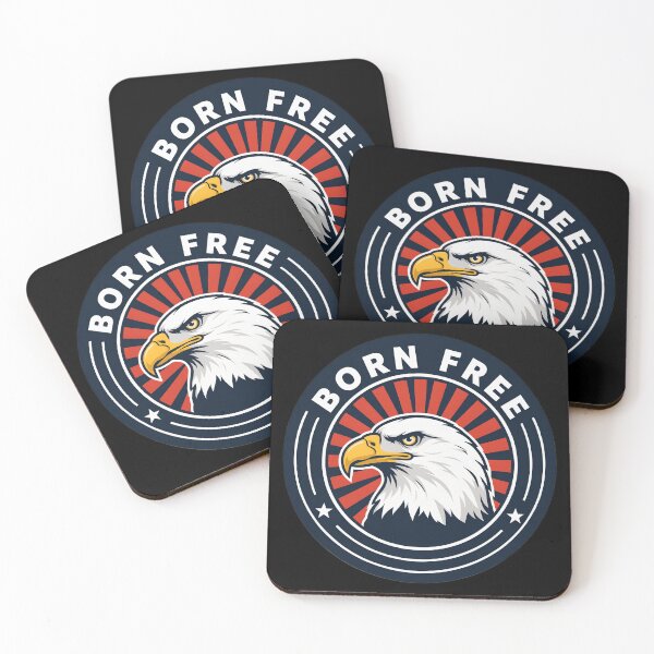 Item preview, Born Free American Bald Eagle Round Badge designed and sold by OldGloryForge.