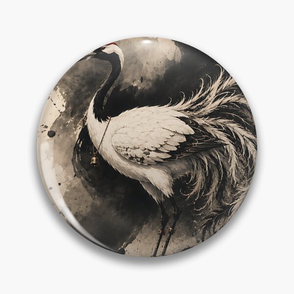 Item preview, Yeongmulhak on a Scholar’s Rock Against Ink-Washed Hanji – Korean Mythical Crane Art designed and sold by K-Tradition.