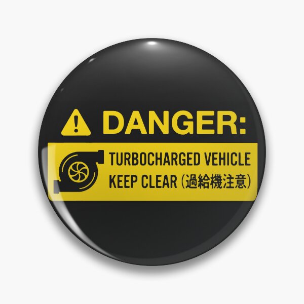 Item preview, Danger Turbocharged Warning Sign designed and sold by carvect-id.