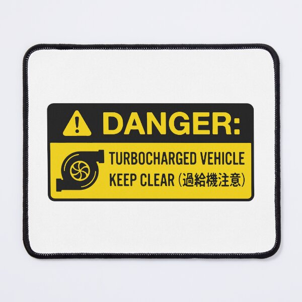 Item preview, Danger Turbocharged Warning Sign designed and sold by carvect-id.