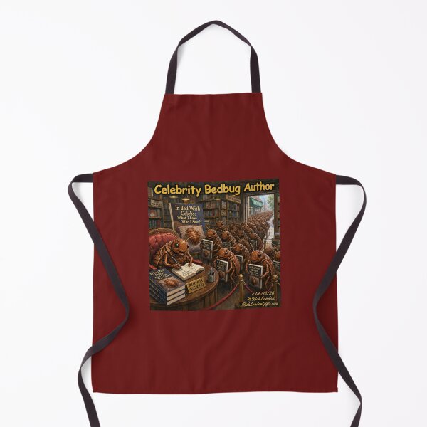 Item preview, Celebrity Bedbug Author – Funny Book Signing Cartoon designed and sold by Rick London Gifts.