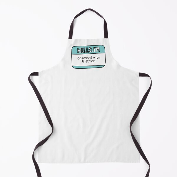 Item preview, Obsessed With Triathlon Name Tag designed and sold by MaryAller.
