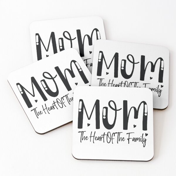 Item preview, Mom The Heart Of The Family - Cute Mothers Day Retro Vintage Floral Aesthetic Mommy Wife Gifts designed and sold by FuzionRaptor.