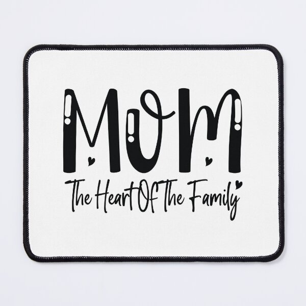 Item preview, Mom The Heart Of The Family - Cute Mothers Day Retro Vintage Floral Aesthetic Mommy Wife Gifts designed and sold by FuzionRaptor.