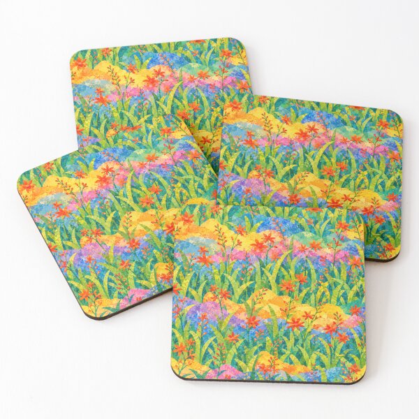 Item preview, Colorful Wildflower Meadow Seamless Pattern | Vibrant Botanical Collage Art | Spring Garden Floral Repeat designed and sold by SWSandraWechner.
