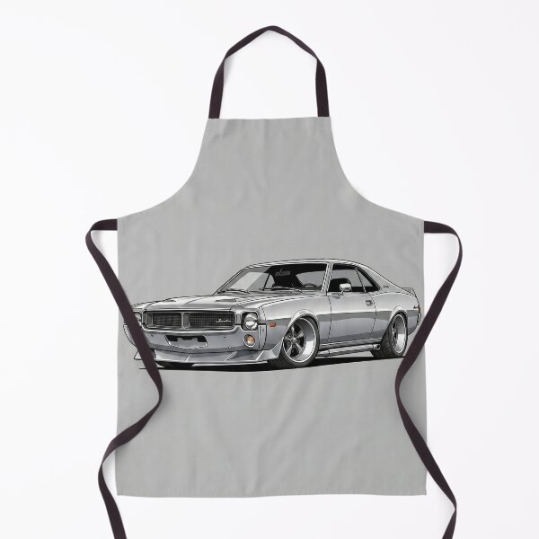 Item preview, Classic 1968 AMC Javelin Silver Muscle Car Vector Illustration designed and sold by Motorline44.