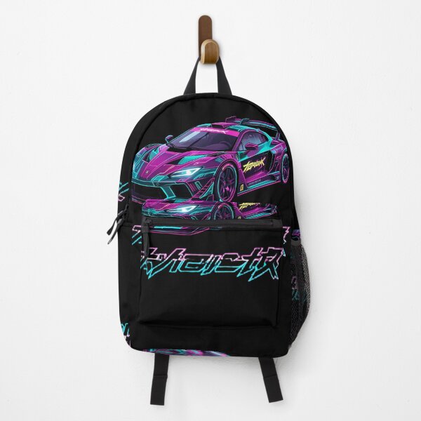 Item preview, Cyberpunk Japanese Neon Race Car - JDM Futuristic Synthwave Art designed and sold by jmavila.