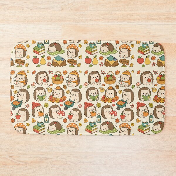 Item preview, Cozy Autumn Hedgehog Pattern designed and sold by Soft Berry Studio.