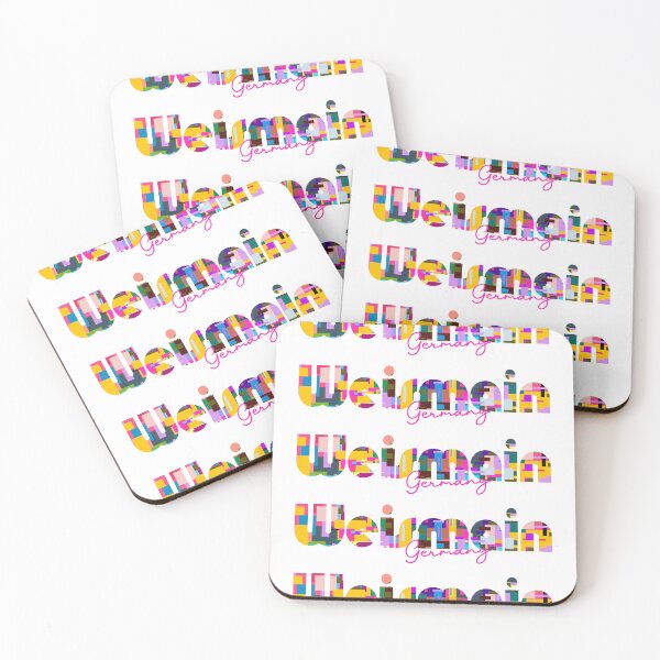 Item preview, Weismain, Germany, Vibrant Abstract City Typography Art designed and sold by Wanderful-roads.