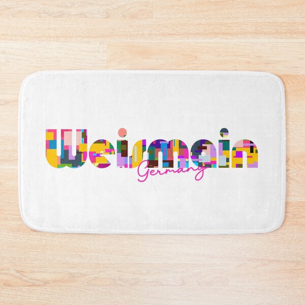 Item preview, Weismain, Germany, Vibrant Abstract City Typography Art designed and sold by Wanderful-roads.