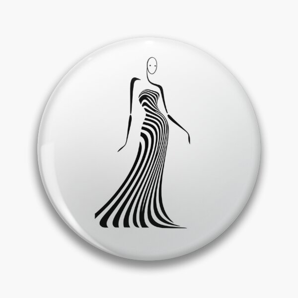 Item preview, Abstract Striped Silhouette - Minimalist Fashion Art designed and sold by StudioPixelMix.