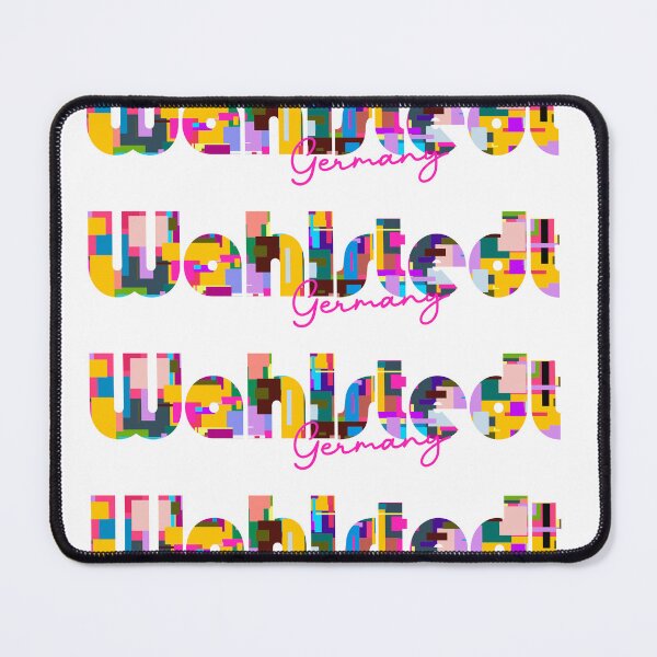 Item preview, Wahlstedt, Germany, Vibrant Abstract City Typography Art designed and sold by Wanderful-roads.