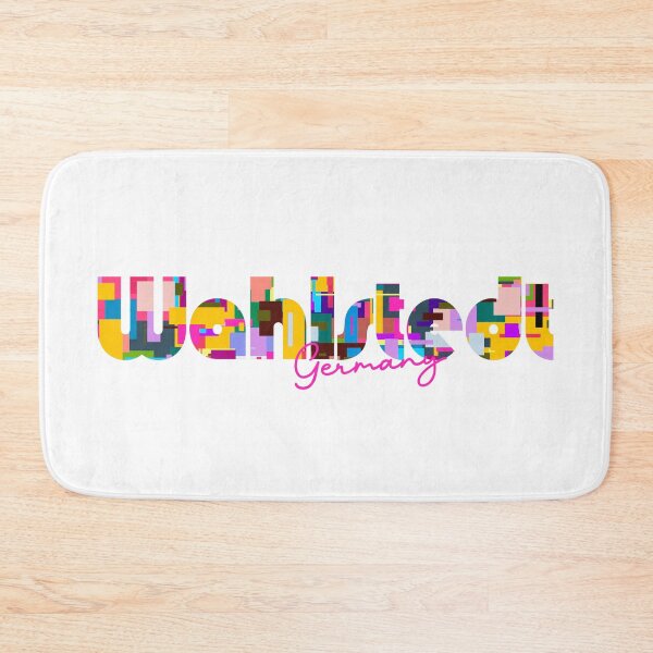 Item preview, Wahlstedt, Germany, Vibrant Abstract City Typography Art designed and sold by Wanderful-roads.