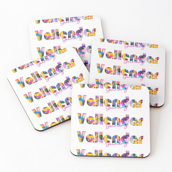 Item preview, Vallendar, Germany, Vibrant Abstract City Typography Art designed and sold by Wanderful-roads.