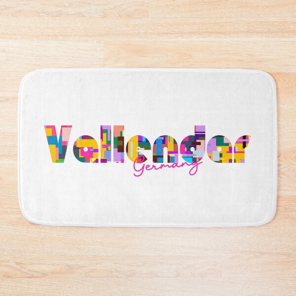 Item preview, Vallendar, Germany, Vibrant Abstract City Typography Art designed and sold by Wanderful-roads.