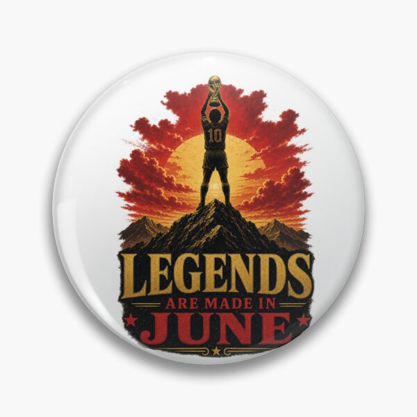 Item preview, Legends Are Made in June — FIFA World Cup 2026 Football T-Shirt designed and sold by The96Minutes.