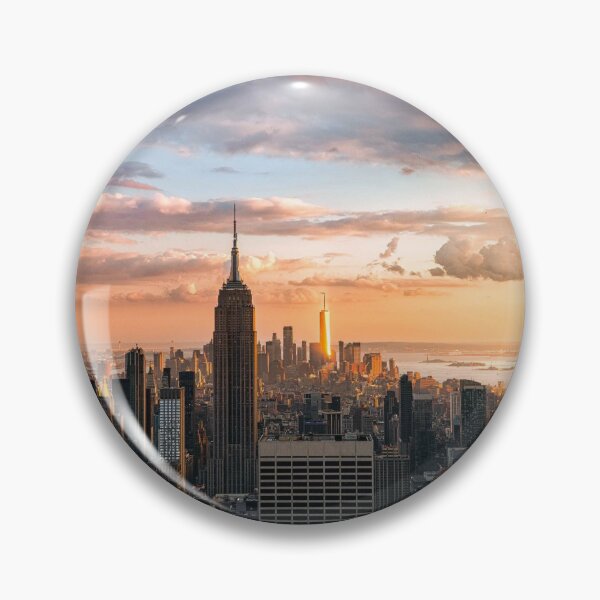 Item preview, New York City Skyline at Sunset designed and sold by PygmyTitan Photo.