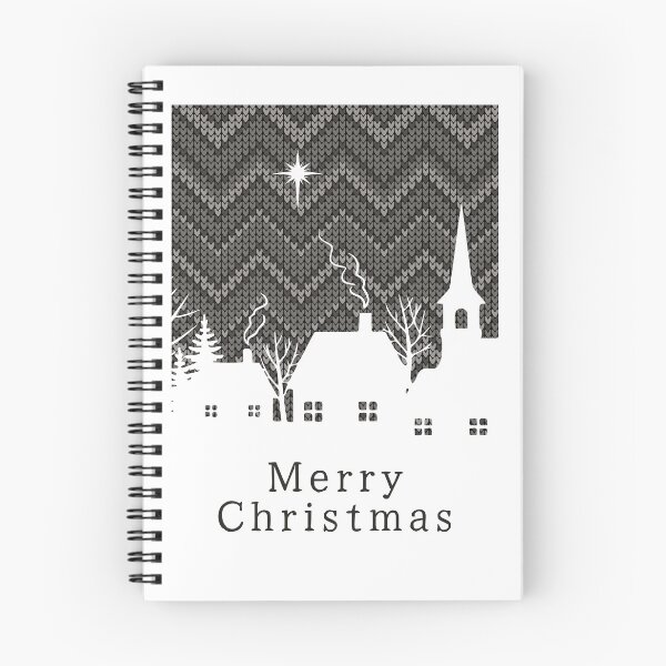 Item preview, Rustic Gray Chevron Knit Pattern Christmas Village designed and sold by GlueGunEnergy.
