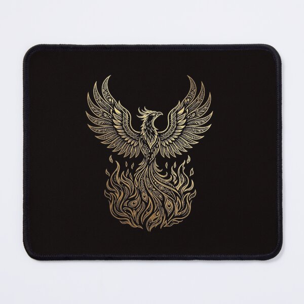 Item preview, Golden Phoenix Rising From Ornate Flames designed and sold by GiggleInkTees.