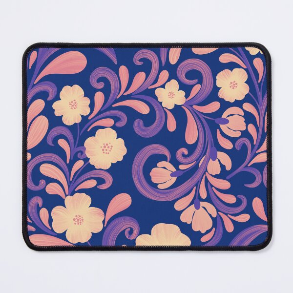 Item preview, Luxury Blue and Pink Anemone Pattern designed and sold by AneissPiaf.