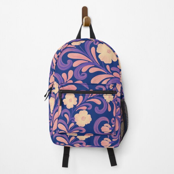 Item preview, Luxury Blue and Pink Anemone Pattern designed and sold by AneissPiaf.
