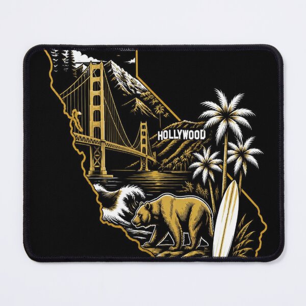 Item preview, California Shirt Gold Black State Pride Design designed and sold by SunnyDesign82.