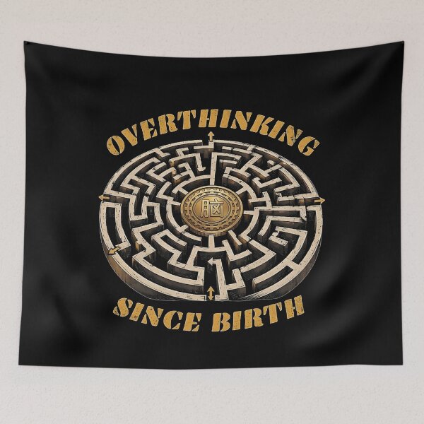 Item preview, Overthinking Since Birth - Vintage Streetwear Labyrinth designed and sold by thoughtswear.