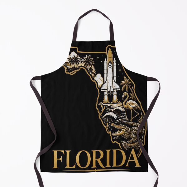 Item preview, Florida Shirt Gold Black State Pride Design designed and sold by SunnyDesign82.