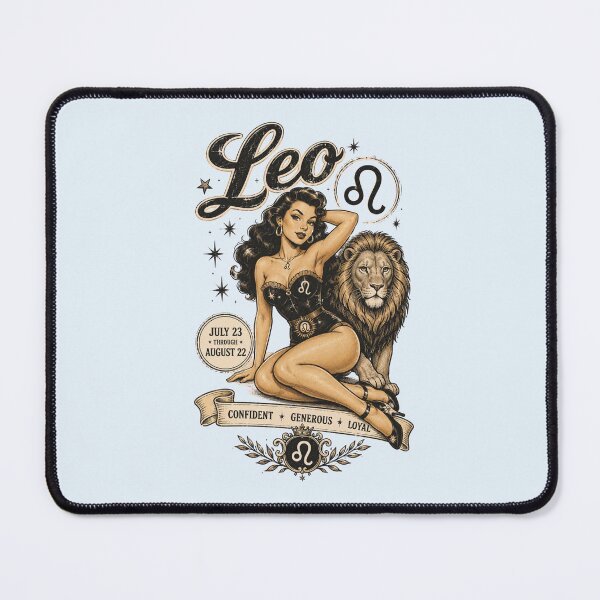 Item preview, Leo Zodiac Queen & Lion Vintage Astrology Design | Retro Horoscope Gift for Confident Leo Women designed and sold by TheStephanieRome.