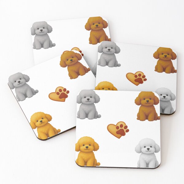 Item preview, Dog Cute Poodle Puppy Sticker Pack Kawaii Dogs Pattern Heart Paw Sticker designed and sold by Art IN Pack.