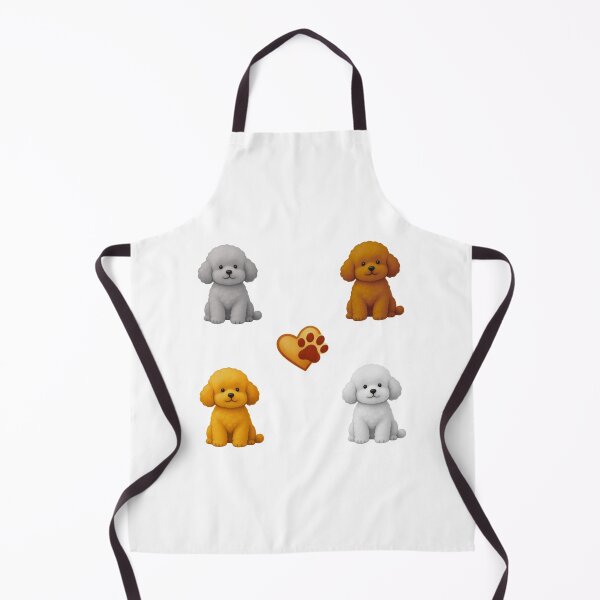Item preview, Dog Cute Poodle Puppy Sticker Pack Kawaii Dogs Pattern Heart Paw Sticker designed and sold by Art IN Pack.