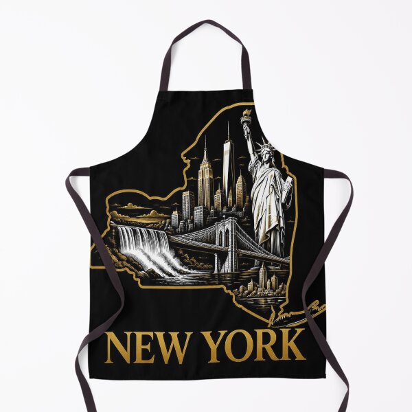 Item preview, New York Shirt Gold Black State Pride Design designed and sold by SunnyDesign82.