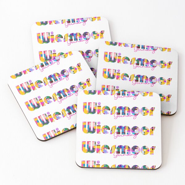 Item preview, Wiesmoor, Germany, Vibrant Abstract City Typography Art designed and sold by Wanderful-roads.
