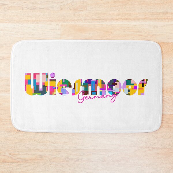 Item preview, Wiesmoor, Germany, Vibrant Abstract City Typography Art designed and sold by Wanderful-roads.