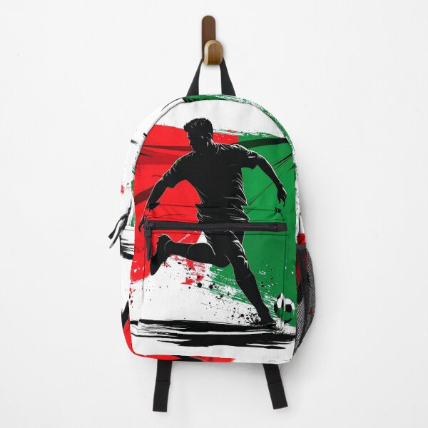 Item preview, Morocco Soccer Player Art — Maroc Football Flag Action Fan Print designed and sold by icemanphotos.