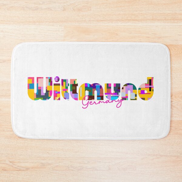 Item preview, Wittmund, Germany, Vibrant Abstract City Typography Art designed and sold by Wanderful-roads.