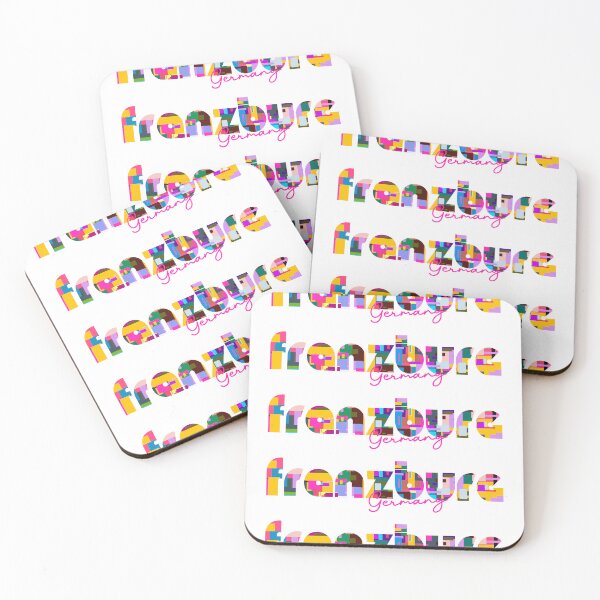 Item preview, Franzburg, Germany, Vibrant Abstract City Typography Art designed and sold by Wanderful-roads.