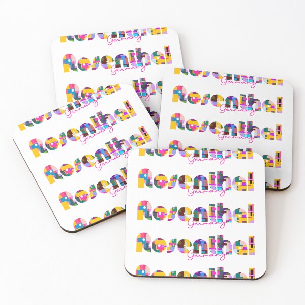 Item preview, Rosenthal, Germany, Vibrant Abstract City Typography Art designed and sold by Wanderful-roads.