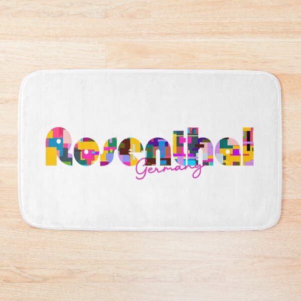 Item preview, Rosenthal, Germany, Vibrant Abstract City Typography Art designed and sold by Wanderful-roads.